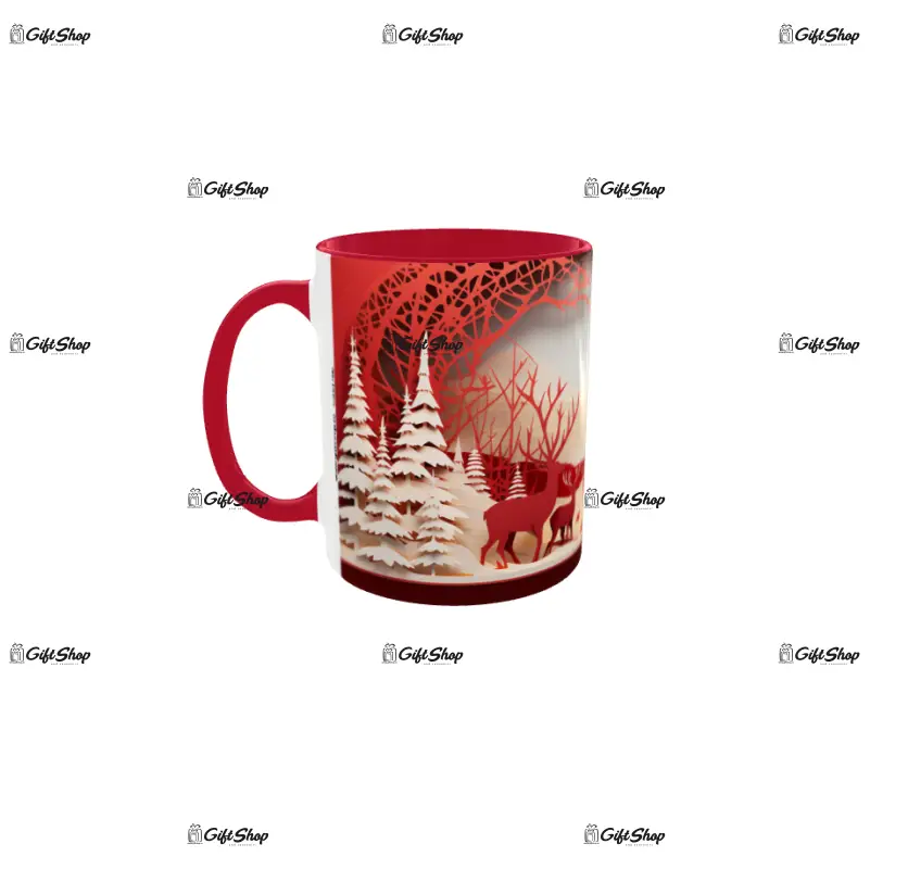 Iarna decor, cana din ceramica, 330ml, model cgs1790